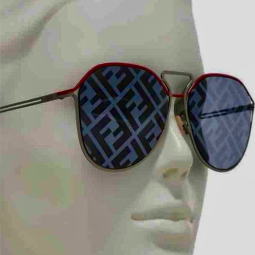 FENDI 60 Aviator Sunglasses - Picture 4 of 8